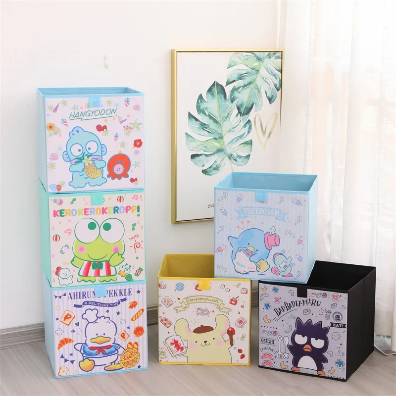 New Large Cartoon Animal Cube Storage Box Folding Oxford Cloth Fabric