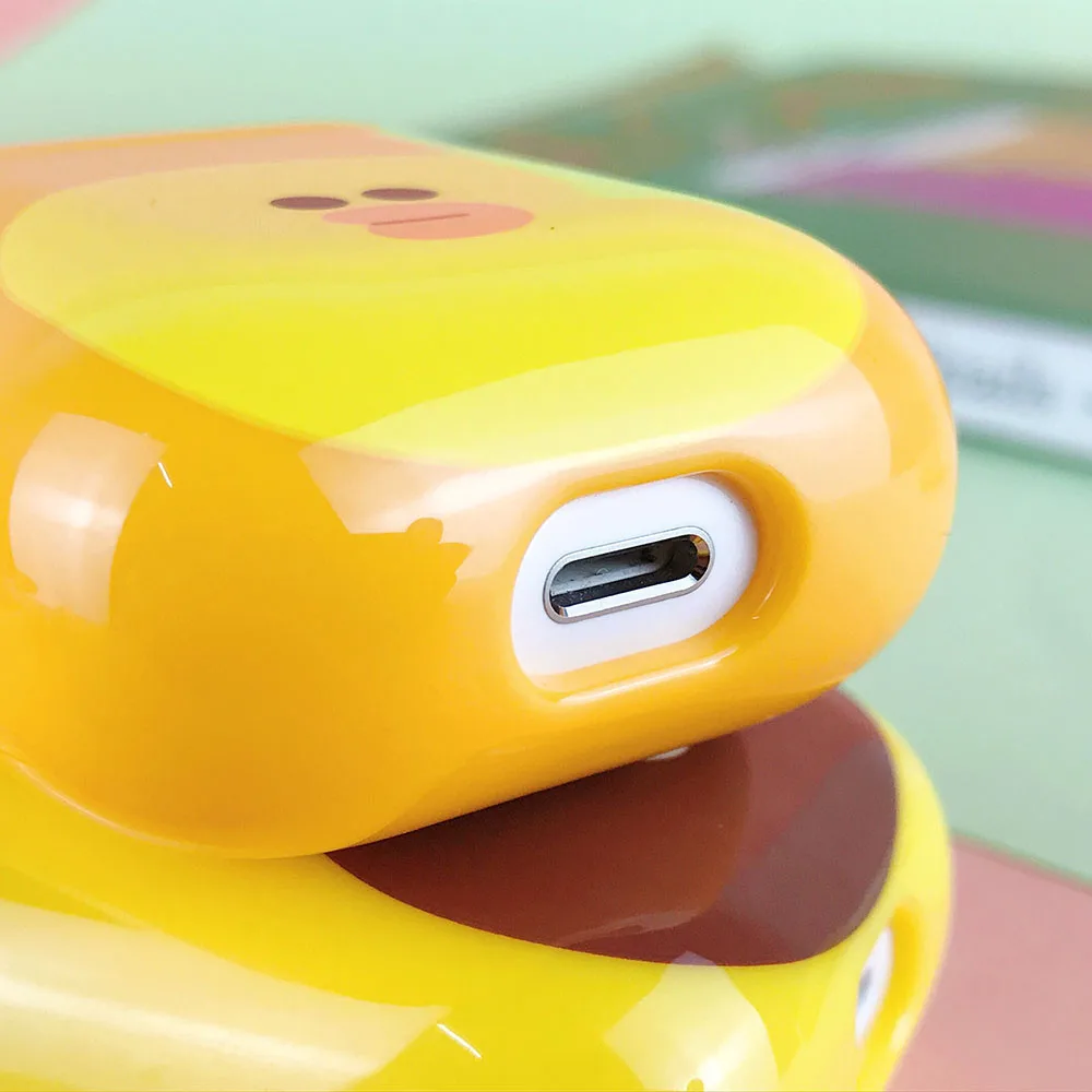 Милый беспроводной чехол для наушников для Airpods, Жесткий Чехол Для Air Pods, мультяшный чехол для Airpod, зарядное устройство, защитная коробка, линия друзей