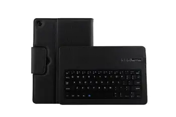 

With Bluetooth Keyboard Cover For Huawei Mediapad M5 10.8/10.8 pro Litchi PU Leather Smart Stand Flip Case Fudna+Stylus Pen+Gift