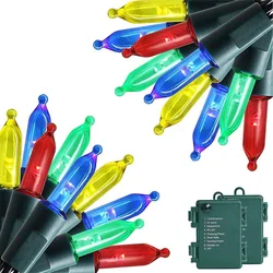 100led 50leds Christmas Light String  Battery Operated Fairy Garland Lamp for New Year Wedding Home Party Garden Landscape Decor