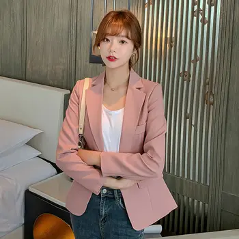 

Women 2020 Spring Autumn Fashion Business Suits Female All-match Blazers Coat Ladies Casual Slim Long-sleeve Blazer Outerwear