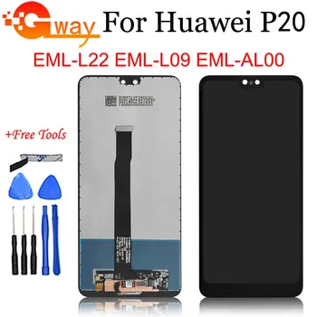 

5.8" For Huawei P20 EML-L29 LCD Display Touch Screen Digitizer Assembly With Fingerprint EML-L22 EML-L09 EML-AL00 For Honor P20