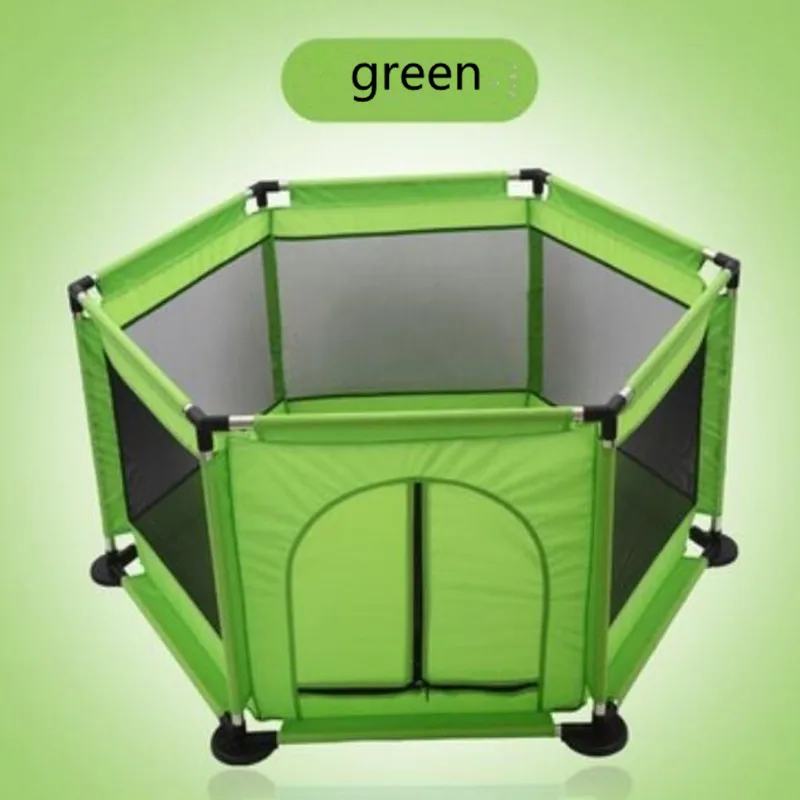 Детский манеж забор для детей игрушка для детей сухой шарик складной бассейн забор защитный барьер детская площадка двор для детской активности - Цвет: Зеленый