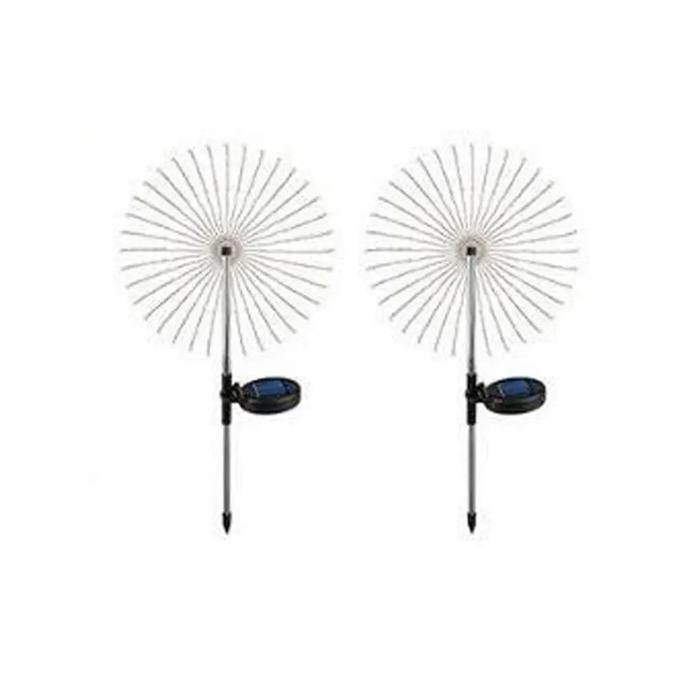 

150LED Solar Energy Ground Plug Led Copper Lamp Courtyard Garden Lawn Ornament 2 Pieces Waterproof Fireworks Lamp