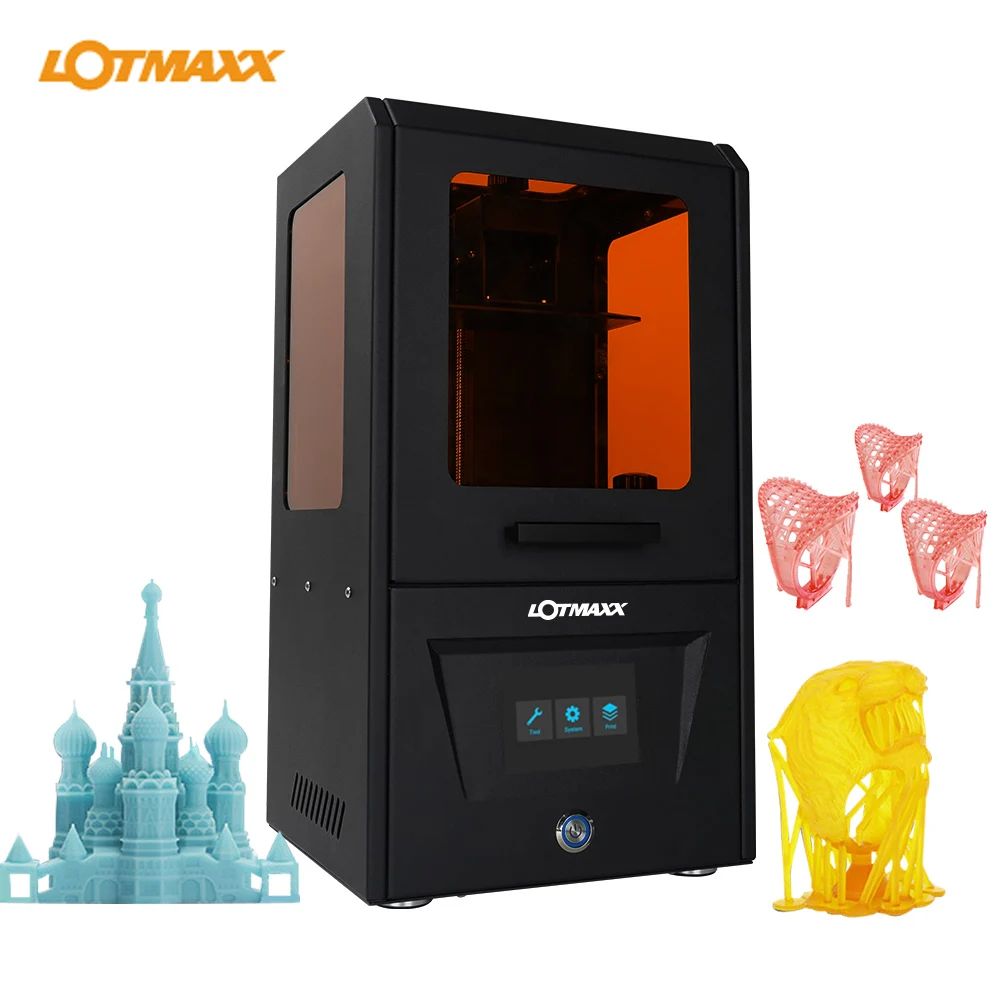 LOTMAXX CH 10 UV LCD 3D принтер собранные инновации с сенсорным экраном 3 5 дюйма высокая