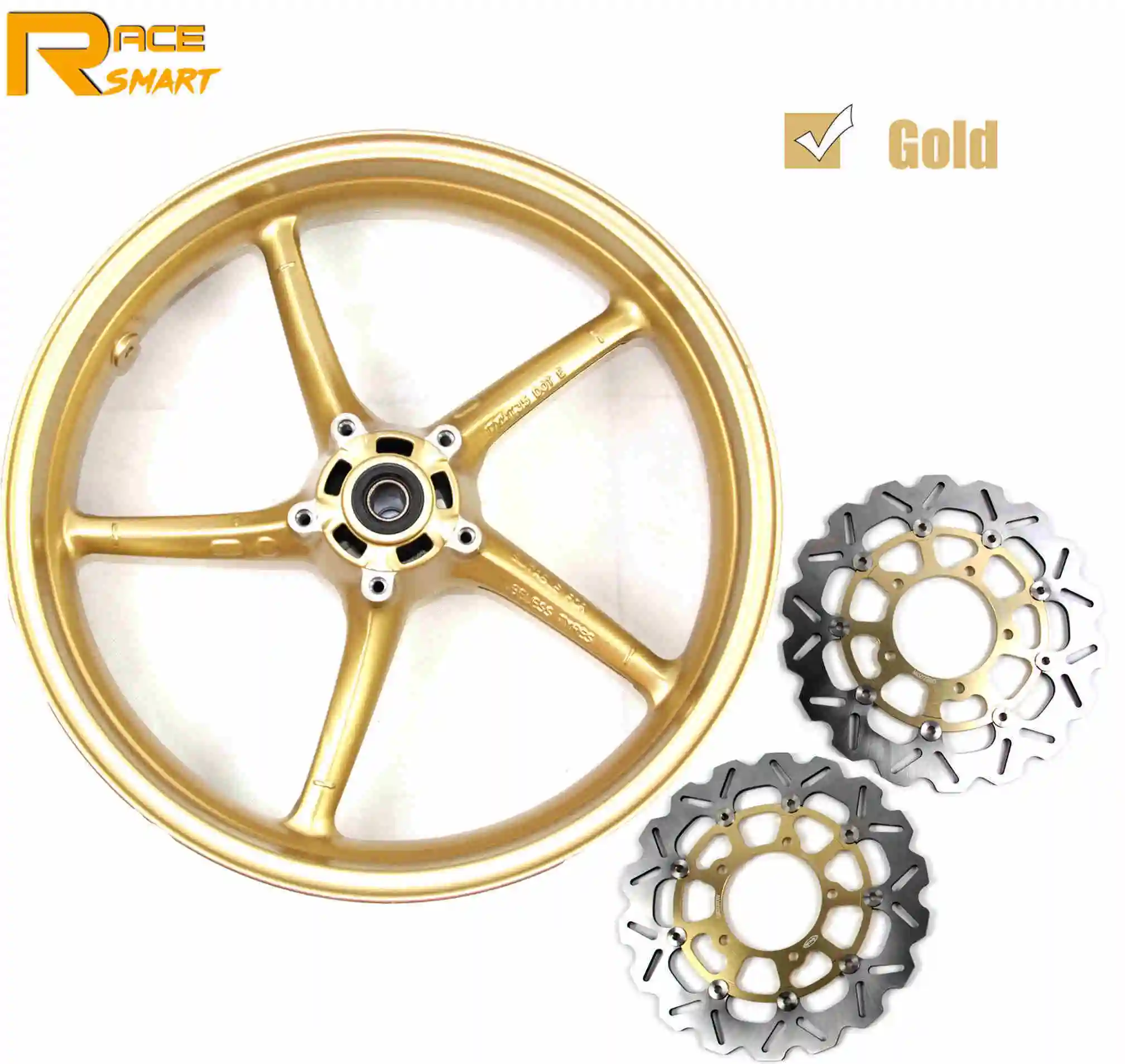 Gold wheel rim Обод колеса мотоцикла для Triumph Daytona 675 R 2011-2012 передние колеса диски для мотоциклов колеса диски Daytona 675R 2011 2012 11 12 - Цвет: Gold wheel rim