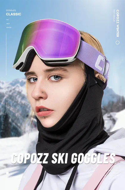 COPOZZ S1 - Juego de gafas para esquiar polarizadas, magnéticas, para  snowboard, OTG UV400