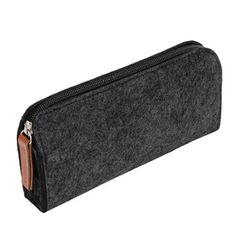 

Multifunctional Flat Pen Case Wallet Zipper Soild color Stationery Storage Bag Small Change Mini Money Bags For Women Clutch