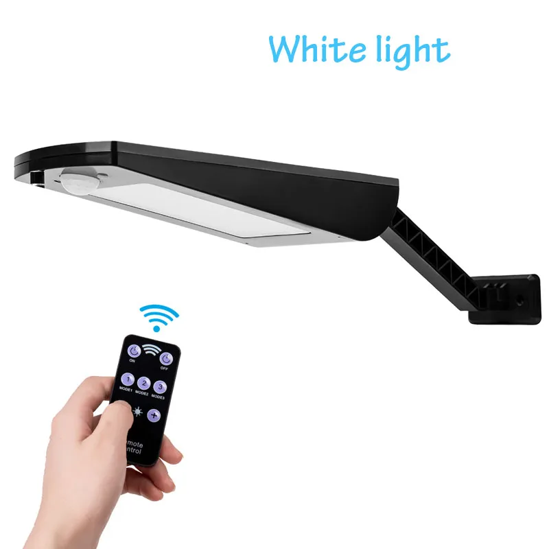 66 Leds Solar Light 65 светодиодов солнечный светильник супер яркий 1500lm 12 Вт Точечный светильник беспроводной Открытый водонепроницаемый сад солнечной энергии лампа с дистанционным управлением - Испускаемый цвет: 66 Leds Solar Light