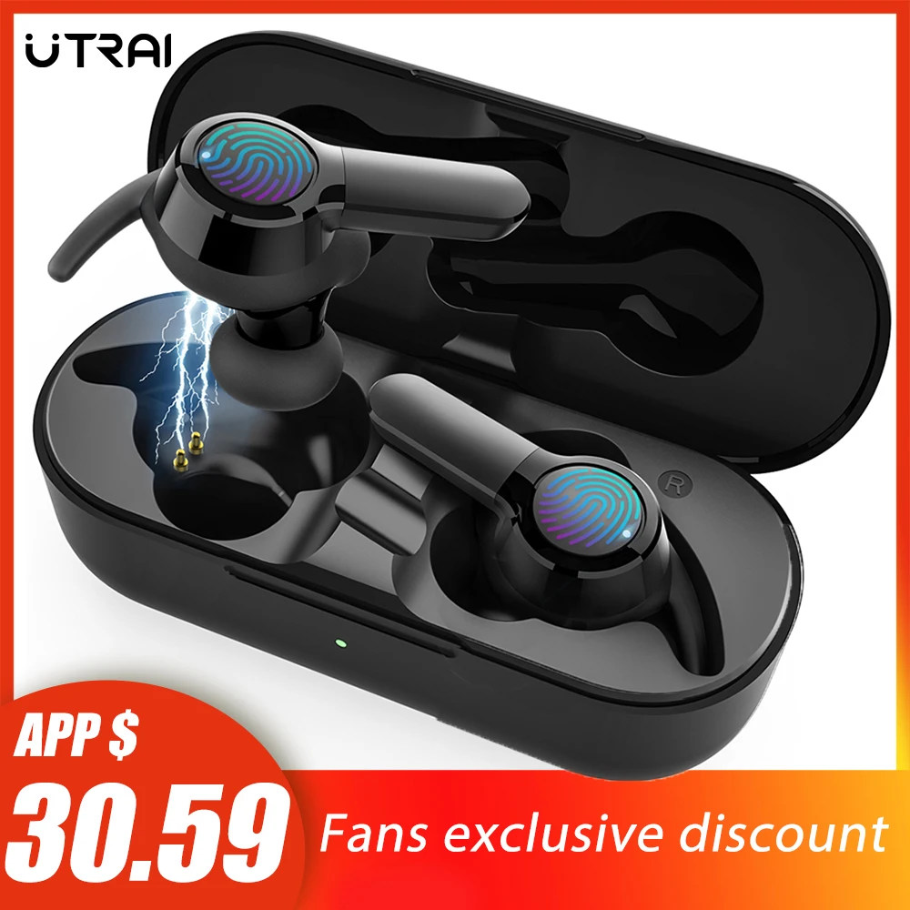 

UTRAI Wireless Earphones Bluetooth 5.0 TWS Earbuds True Wireless Stereo HIFI Touch Headset For Xiaomi Phone Gaming Sport Headset