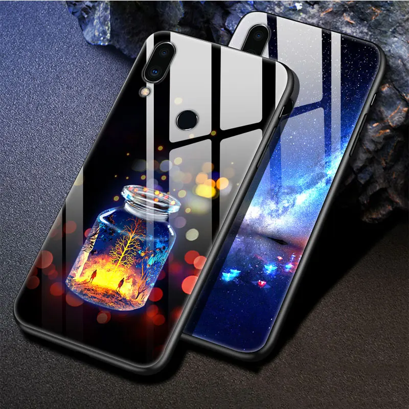 Закаленного стекла Чехол для Meizu Note 9 чехол жесткий пластиковый цветной чехол для Meizu Note 9 чехол-бампер для телефона Capas Note9 M9 Note