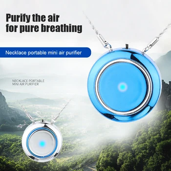 

Air Purifier USB Portable Personal Wearable Necklace Negative Ionizer Anion Air Cleaner Air Freshener Tools