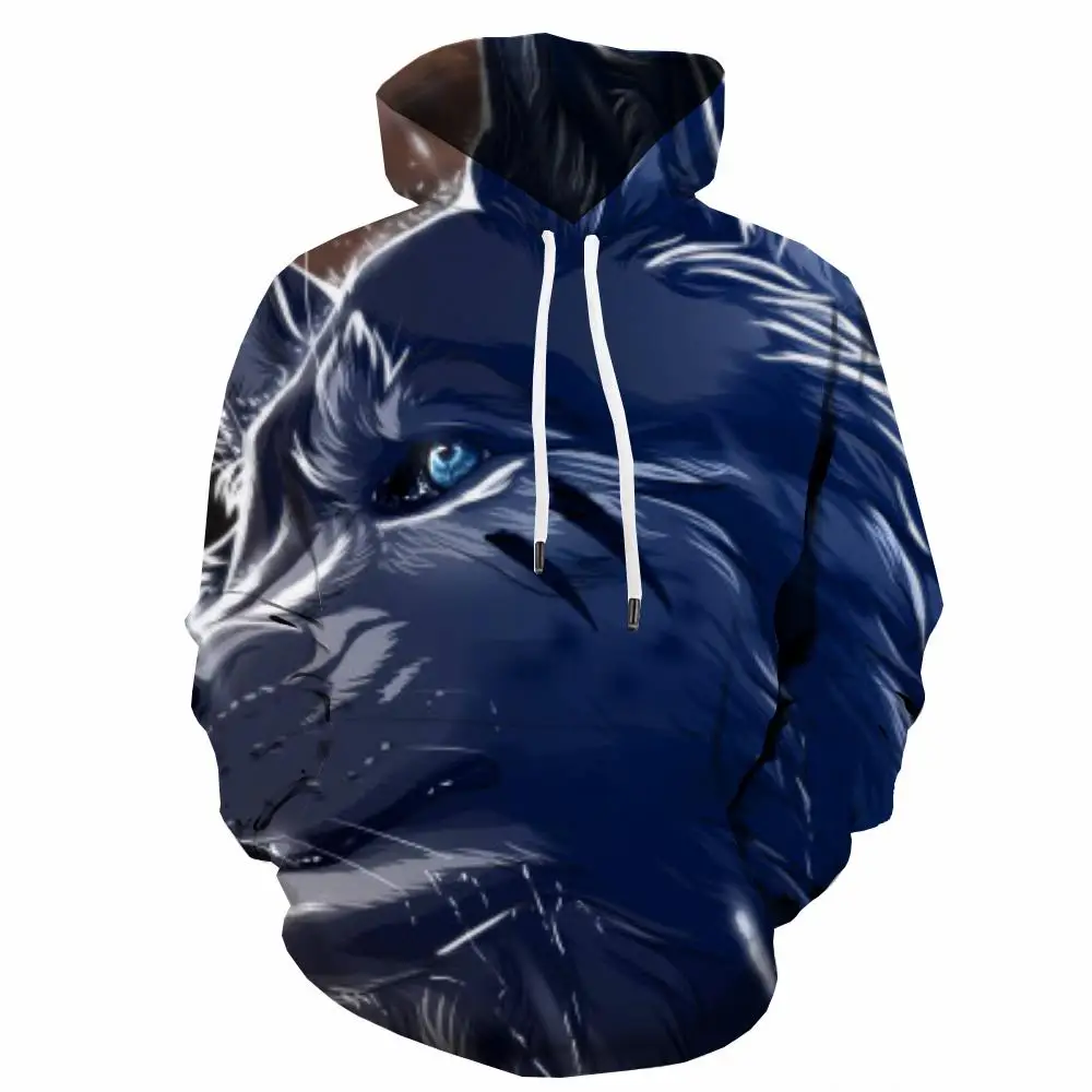 

3d Hoodies Wolf Hoodie Men Animal Sweatshirt Printed Lightning Hooded Casual Casual 3d Printed Mens Clothing Hip Hop Winter
