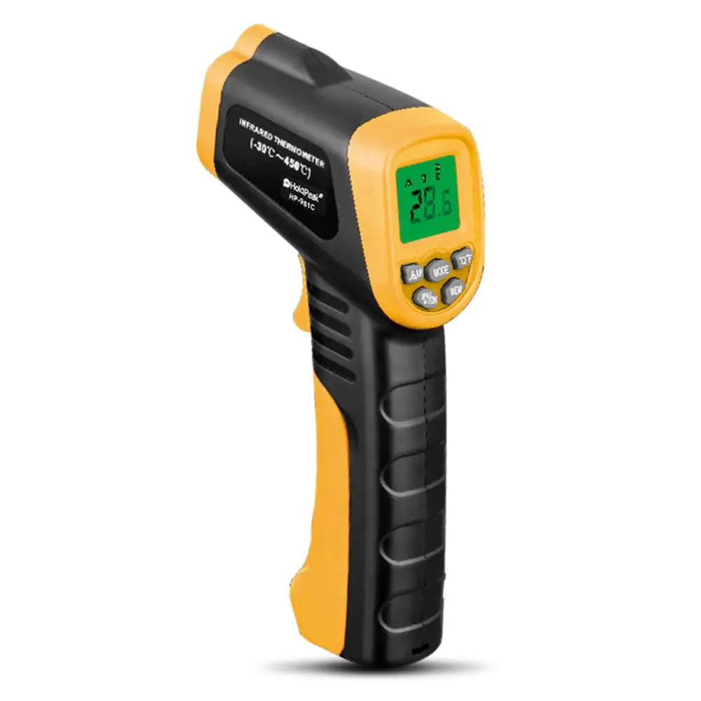 HoldPeak HP 981C 30 ~ 550'C/ 22 1022'F измеритель температуры Пистолет Бесконтактный ИК