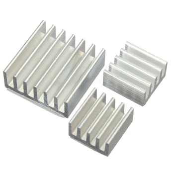 

Electronic Cooler Portable Aluminum Heatsink Accessories Household Office Microcomputer Power for Raspberry Pi
