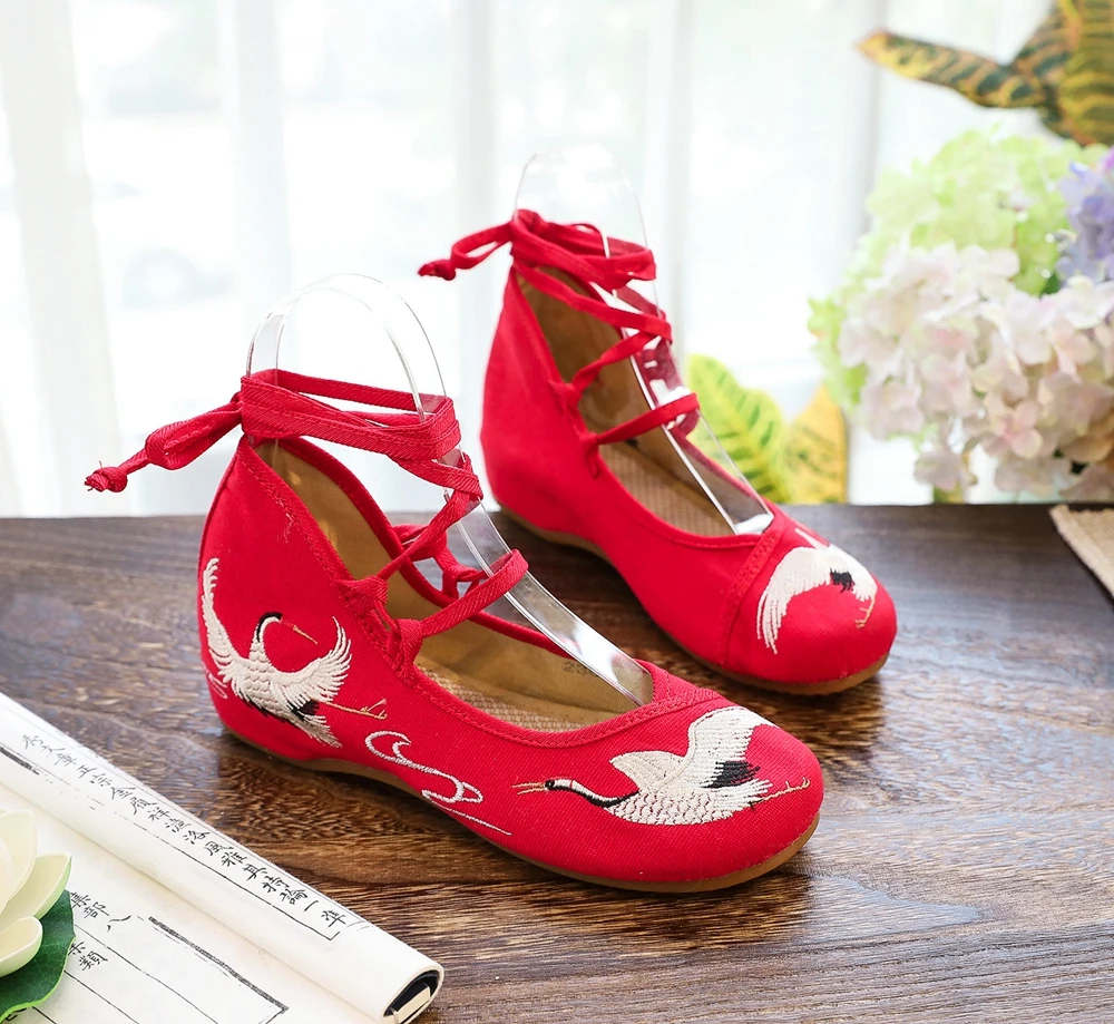 Paperine Crane alla schiava con laccetti e ricami di cicogne - Veowalk 57 Paperine Crane alla schiava con laccetti e ricami di cicogne - Veowalk - immagine 17