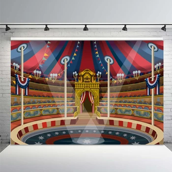 

Mehofoto Greatest Showman Magical Show Circus Stage Grand Entrace Tent Custom Photo Studio Photo Backdrop Background Vinyl