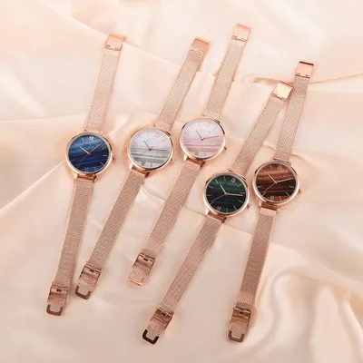 Luxury  Watch Women Rose Gold Water Drill Bracelet Watch Jewelry Ladies Female Hour Casual Quartz Wrist Watches Kawaii Showy