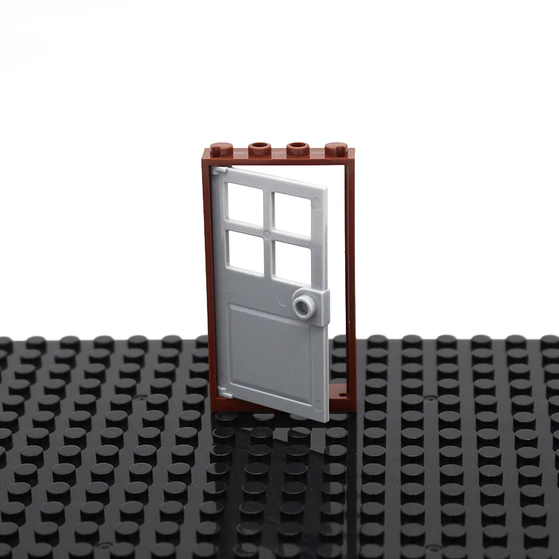 Кубики Moc Ландшафтная архитектура двери и окна DIY Интеллектуальный блок совместим со сборками частиц my city window - Цвет: picture show 30pcs