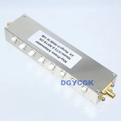 

DHL/EMS Adjustable Variable ADJ Attenuator SMA 10W 0-90dBi 90DB DC-2.5GHZ 50ohm RF 8-key -h2