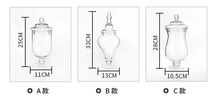 Высокое качество, бессвинцовая стеклянная банка для конфет, прозрачный резервуар для хранения, праздничные, вечерние, десертный стол, сцена, макет, пищевые банки, контейнер, банка