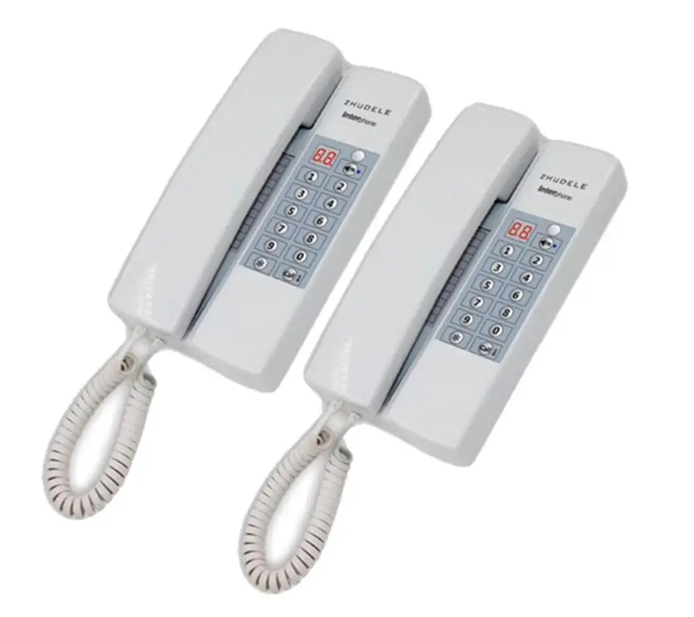 

ZHUDELE Top Quality Broadcast/Group call,unlock (optional) Multi-function Home Interphone audio intercom system 2-way