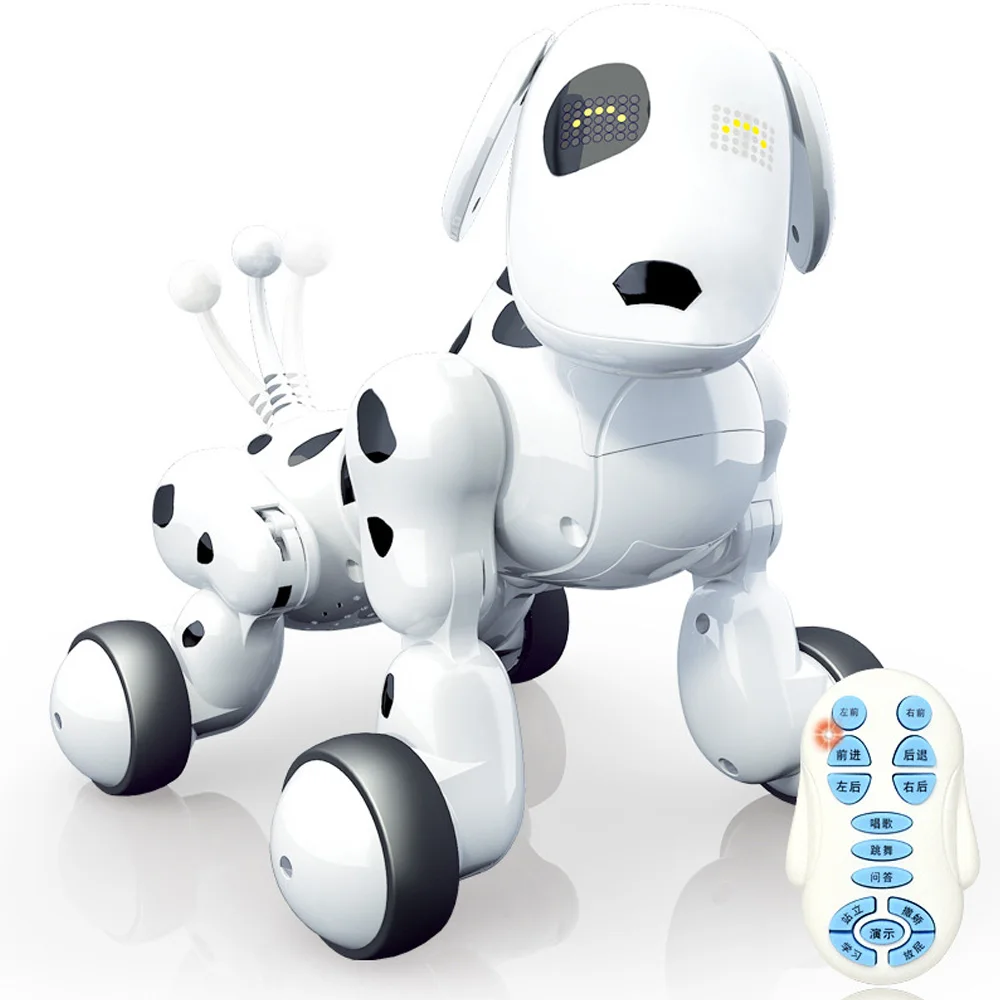 Интеллектуальная Игрушечная машина собака 2,4G беспроводной пульт дистанционного управления собака новая Головоломка Электрический танец Программирование собака Детские игрушки - Цвет: without box