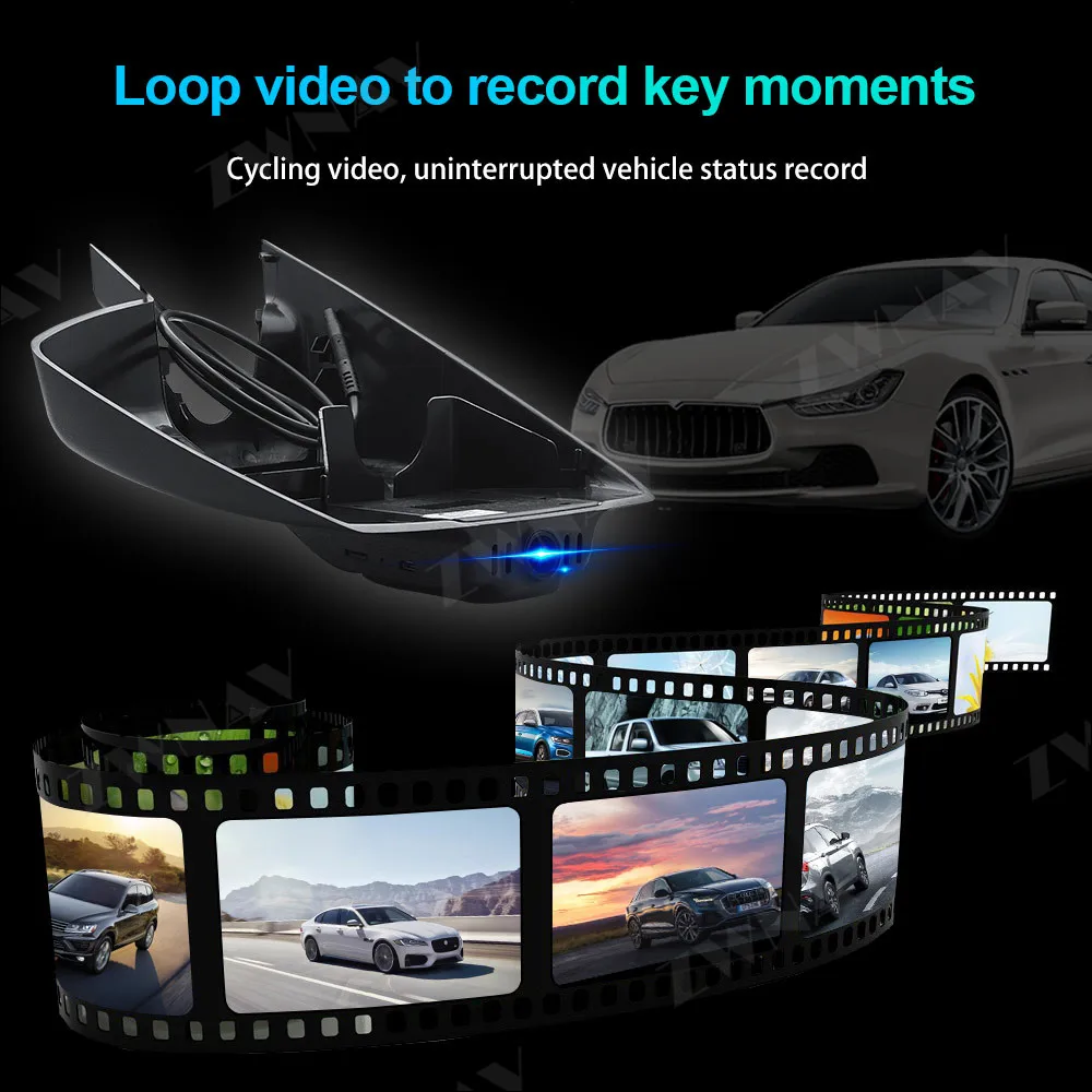 Скрытый HD рекордер для вождения, предназначенный для Ford Mondeo 2013- DVR Dash cam Автомобильная фронтальная камера WIfi