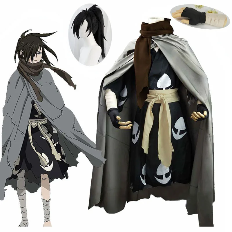 Костюм для косплея аниме Dororo хит продаж кимоно Hyakkimaru костюм плащ на Хэллоуин +