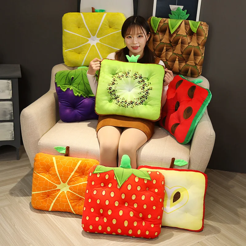 Kawaii Cushion Kiwi apple Grape lemon Simulation Fruits Sushion Plush Cute Toys Stuffed Dolls Pillow for Creative Home Decor | Игрушки и