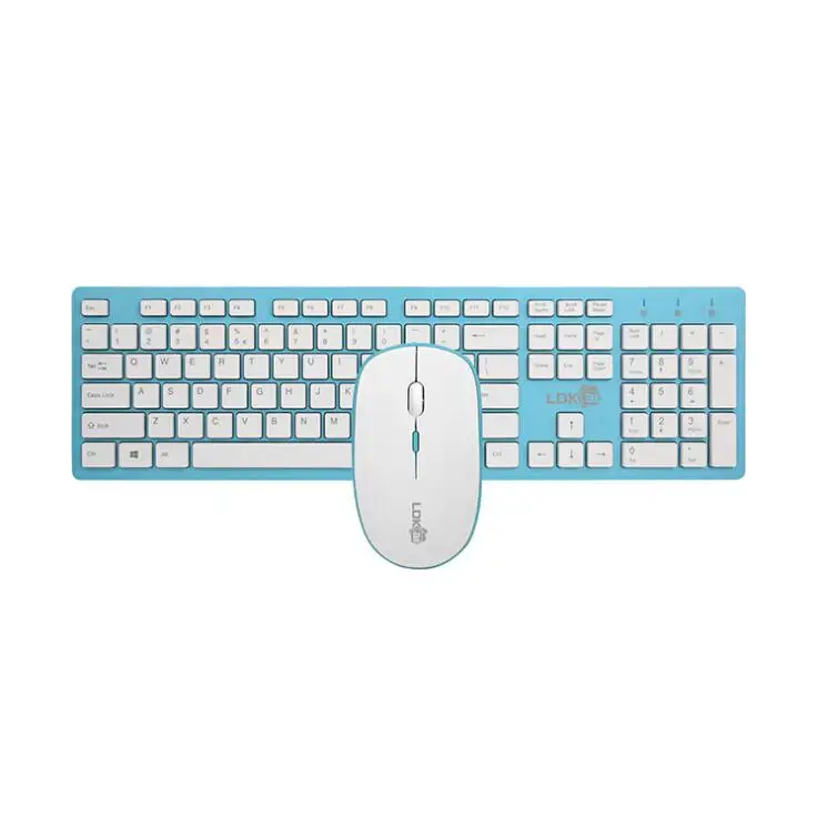 Беспроводная клавиатура и мышь набор ножничный ключ дизайн, долгий срок службы батареи эргономичная 2,4G Беспроводная клавиатура и мышь комбо