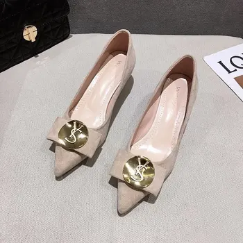 

2020 Autumn New Women Shoes Fashion Low Heel Dress Office Shoes Women