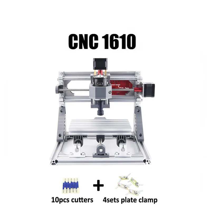 US $136.00 CNC 1610 cnc machine wood router laser engraving machine 3 axis PCB Acrylic PVC mini router GRBL control