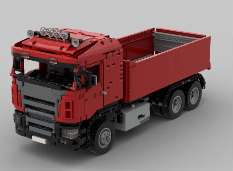 2021 усиленный бетон Scania самосвал технология строительный блок DIY сборка