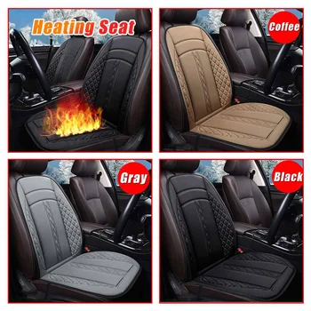 

Winter Automobiles Seat Cover 3colors Fast Ship 1/2Pcs 12V Car Heated Seat Cushion Cover Auto Heat Heater Warmer Pad