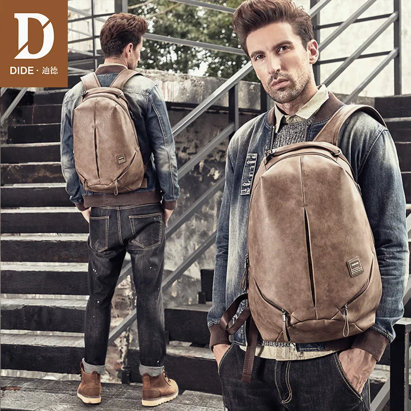 DIDE Splashproof 15 inch Laptop Backpack Men usb Backpack Travel Teenage Backpack bag male bagpack