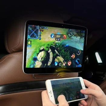 

Plug and Play AV Out Connect Front Screen Car Miracast Ultra-thin Android OS HD Headrest Monitor for BENZ
