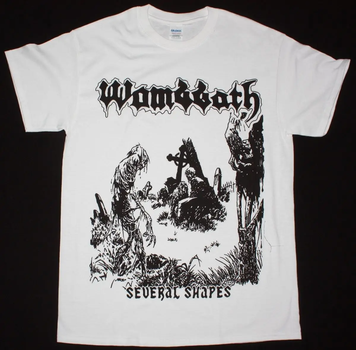 WOMBBATH несколько форм 1992 DEATH METAL GRAVE DESULTORY новинка белая футболка мужские футболки