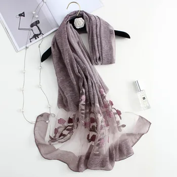 

2020 new wild temperament plain scarf