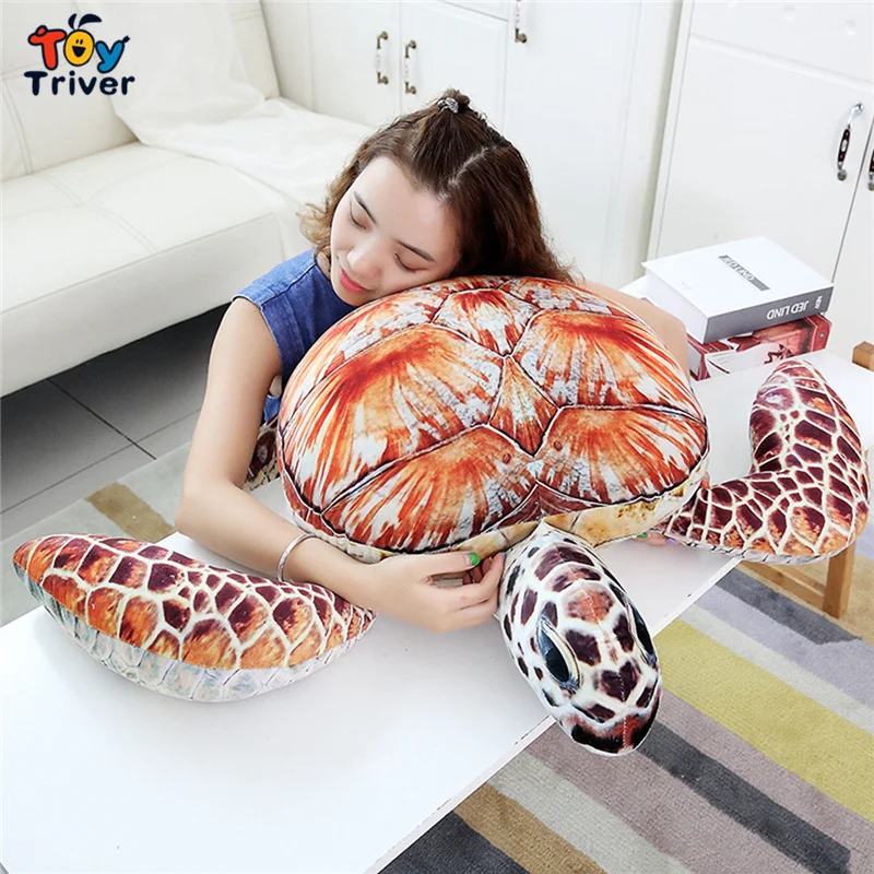 Ocean Sea Turtle Tortoise Plush Toy Triver Stuffed Animal Doll Pillow Cushion Baby Kids Birthday Christmas 5