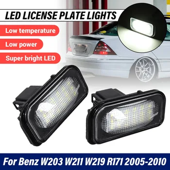 

2pcs 18 LED Number License Plate Light Lamp for Mercedes Benz W203 W211 W219 R171 C-Class CLS-Class E-Class SLK-Class