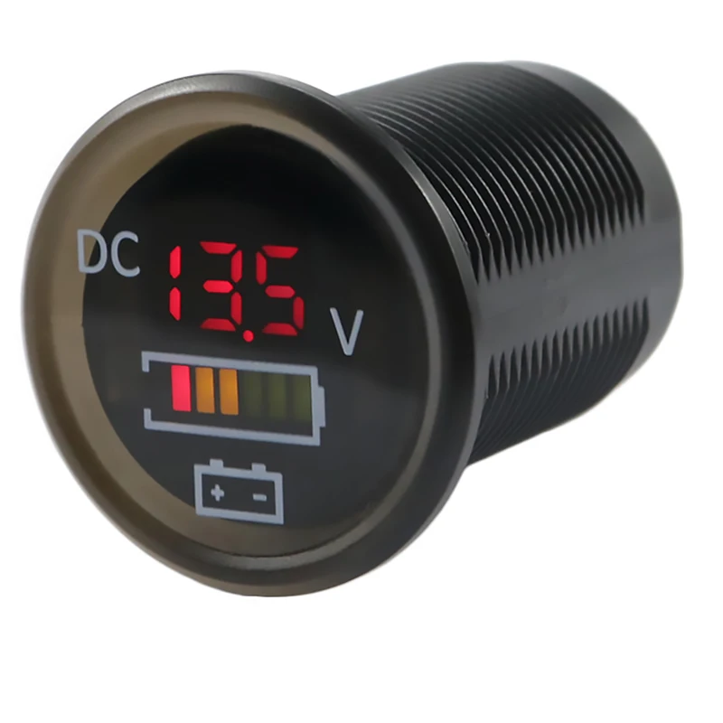

12/24V automatic detection switch LED color Screen digital display voltmeter for motorhome, yacht and marine For RV Yacht