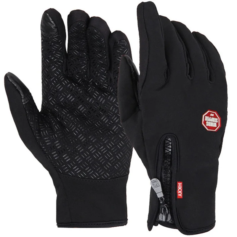Унисекс перчатки с сенсорным экраном зимние теплые велосипедные перчатки для катания на лыжах на открытом воздухе для кемпинга Мотоциклетные Перчатки спортивные велосипедные перчатки