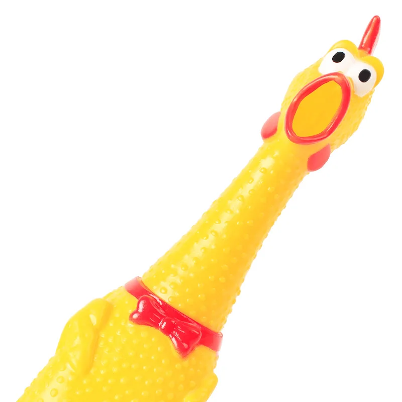 1 шт. питомцы игрушечные собаки кричащая курица сжимает звук игрушка для собак супер прочный и смешной скрипучий желтый резиновый курица собака жевательная игрушка