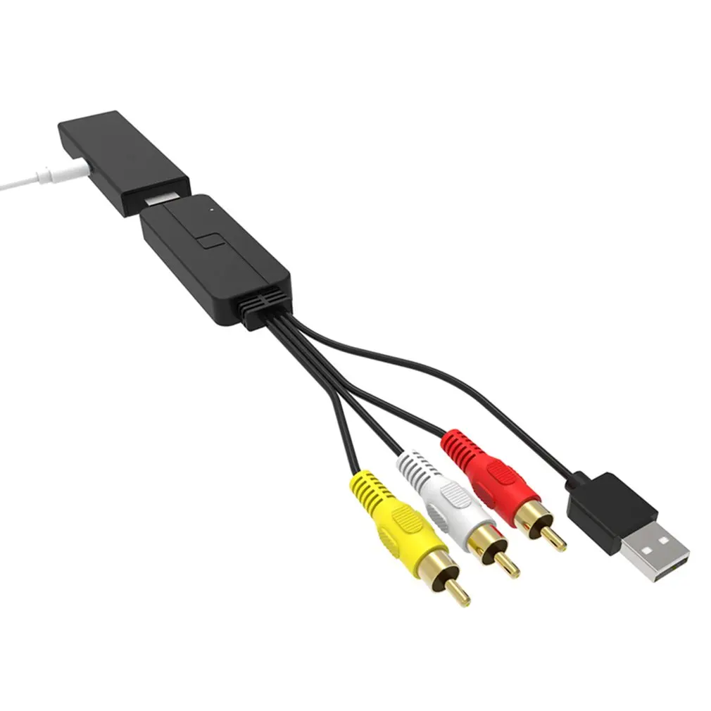 Подключенный проектор Hdtv кабель с питанием Hdmi к 3Rca кабель преобразования Hdmi Женский-короткий/длинный кабель