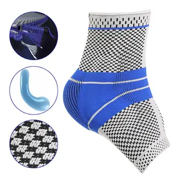 1pcs Elastische Gebreide Enkelbrace Ondersteuning Band Sport Gym Beschermt Therapie Basketbal Voetbal Schoenen Enkel Protector Pijn Verlichten