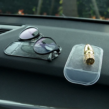 

1PC Car Anti-Slip Mat Silica Gel Magic Mat Multi-Function Instrument Panel Storage Sticky Pad Can Be Placed Mobile Phone Glasses