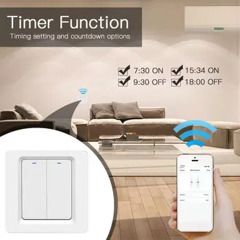 

Light Switch Tuya/Smart Life APP Wireless Control Works With Alexa And Google Assistant Schedule Remote Control ETL Listed FCC