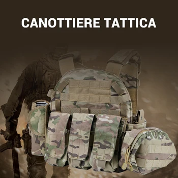 

Military Army Tactical Vest CS Commando Amphibious Vest Camouflage CS Outdoor Sports Equipment Plate Carrier Vest Bag 1PC
