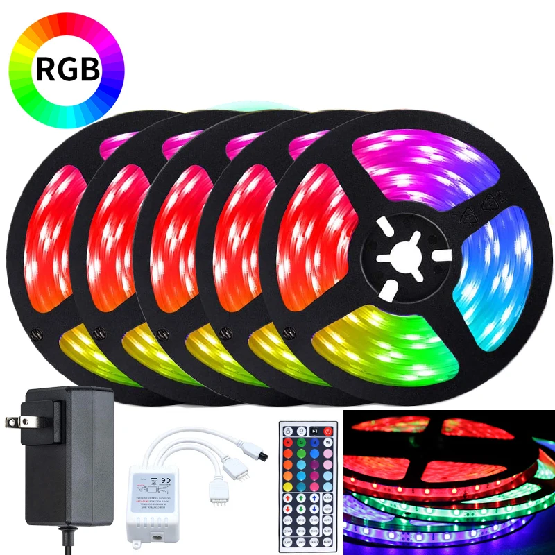 Светодиодная лента RGB 12 В 5/10/15/20 м 5050 водонепроницаемая | Лампы и освещение